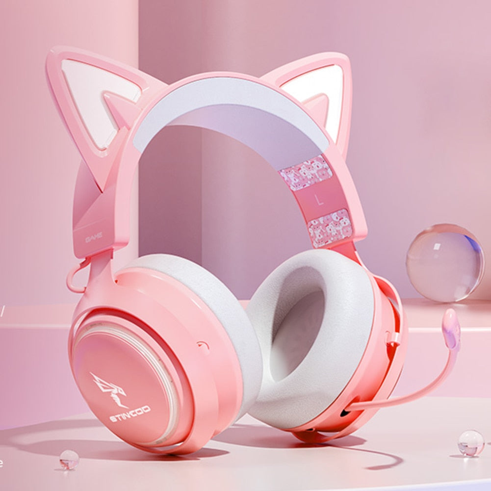 Casque lumineux à oreilles de chat