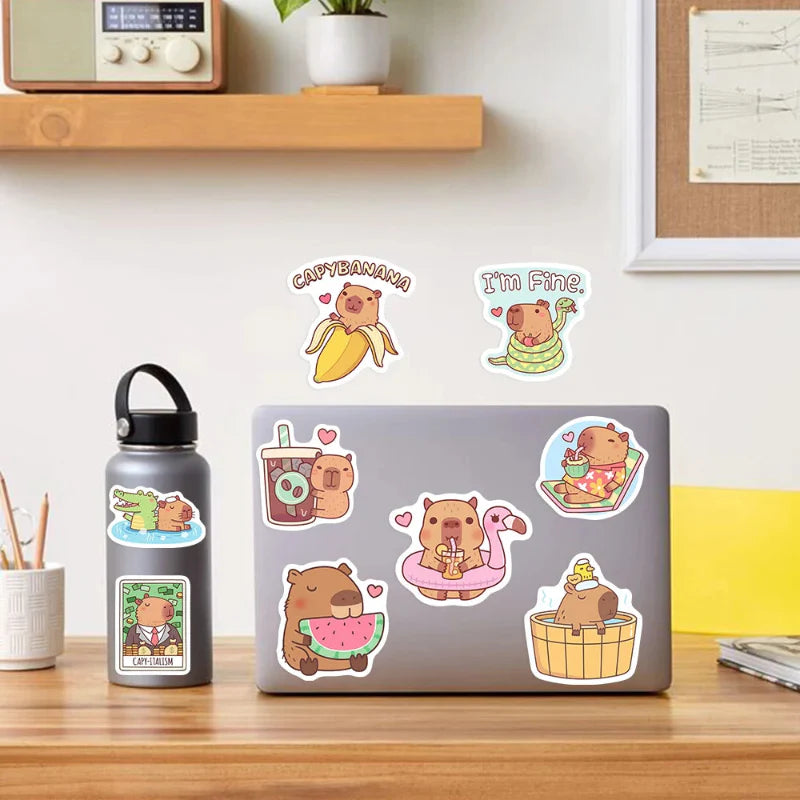 Kawaii Capybara Sticker Pack