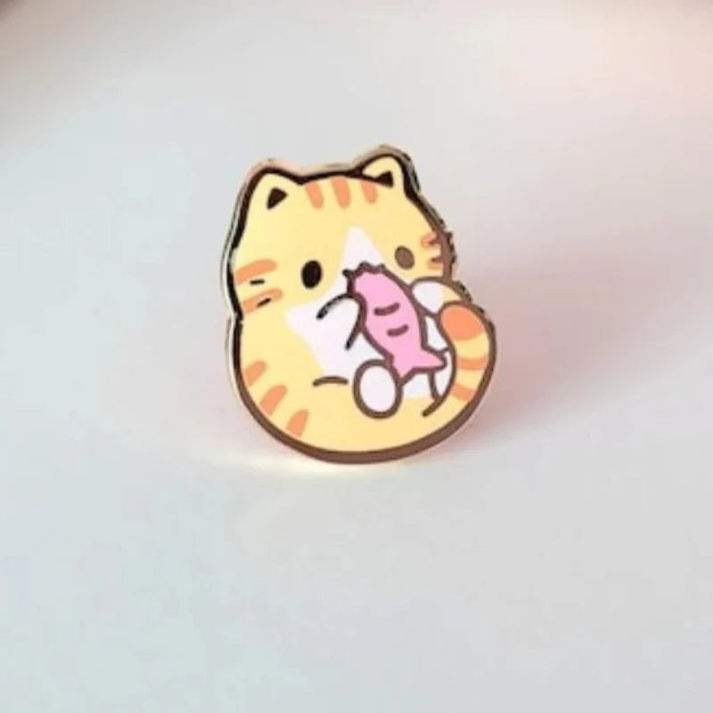 Cute Tiny Cat Enamel Pins