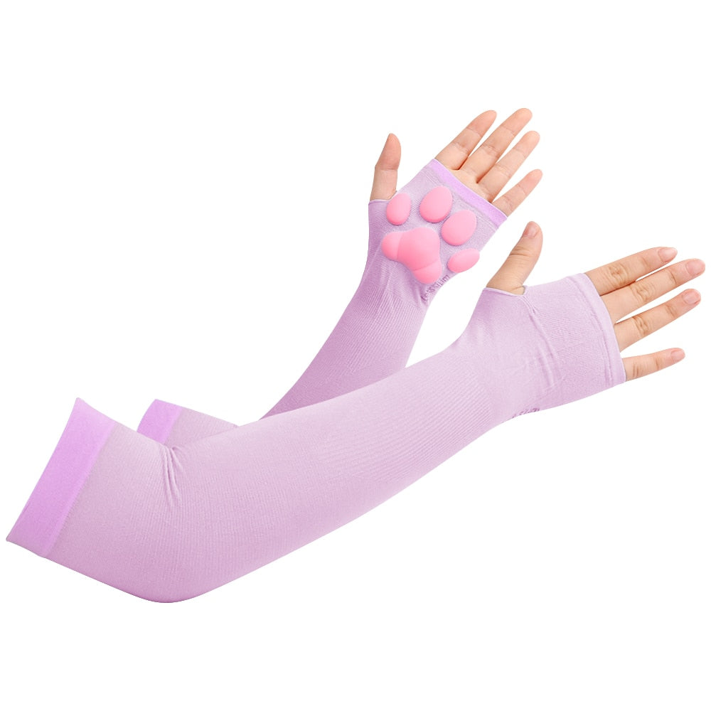 Thigh High Cat Paw Stockings & Warm Warmers