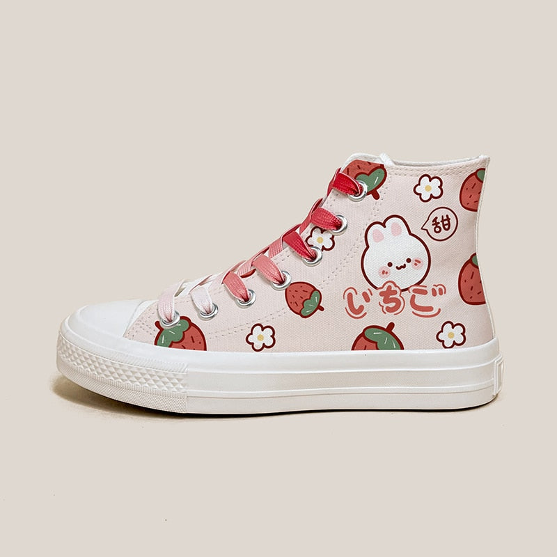 Baskets montantes Strawberry Bunny