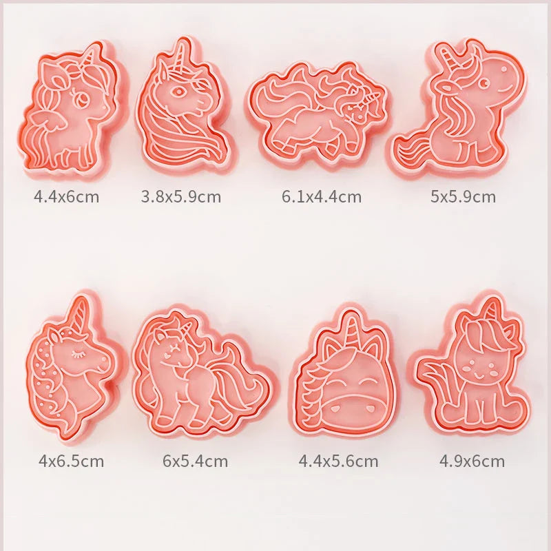 Kawaii Cookie Cutters 3D 8 Pcs
