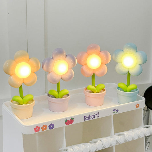 Veilleuses à fleurs pétillantes