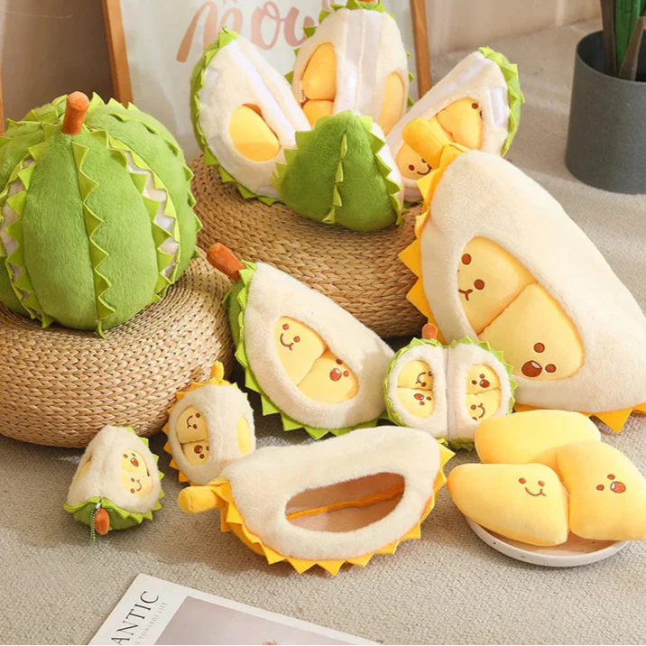 Peluche de durian kawaii