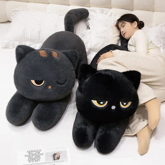 Oreillers de corps en peluche Chat endormi