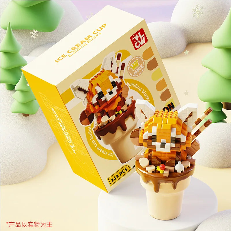 Kawaii Ice Cream Animals Building Blocks