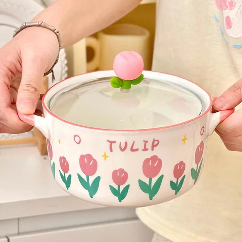 Bol de ramen fleur kawaii
