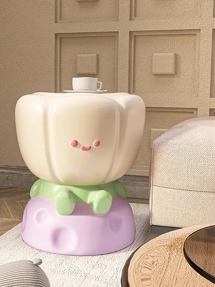 Table d'appoint en forme de tulipe Kawaii