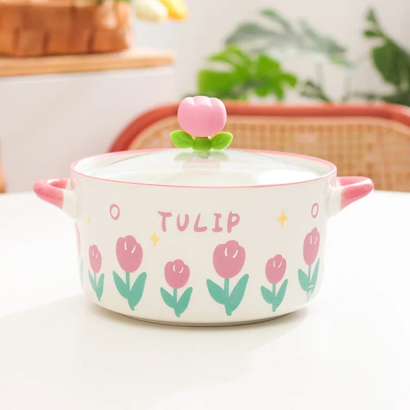 Bol de ramen fleur kawaii