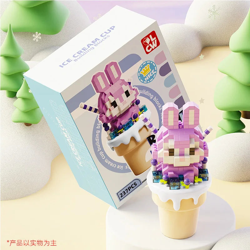 Kawaii Ice Cream Animals Building Blocks