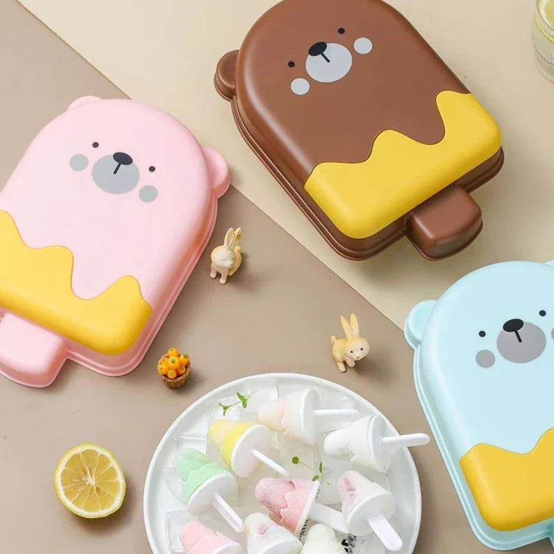 Molde para helado con forma de oso lindo