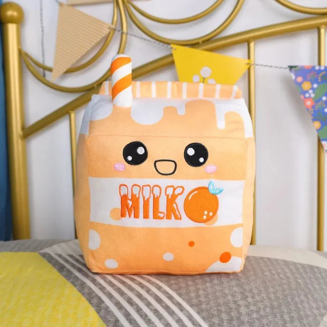 Peluches en carton de lait kawaii