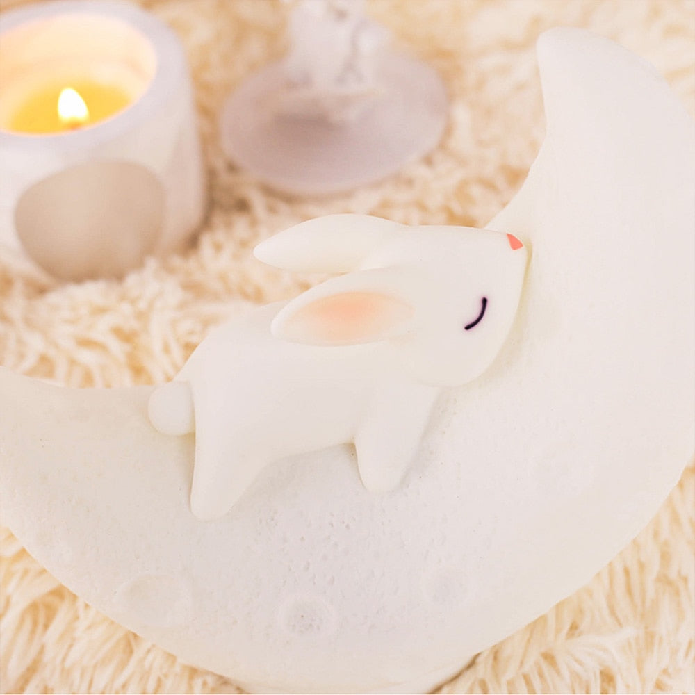 Enceinte veilleuse Moon Bunny