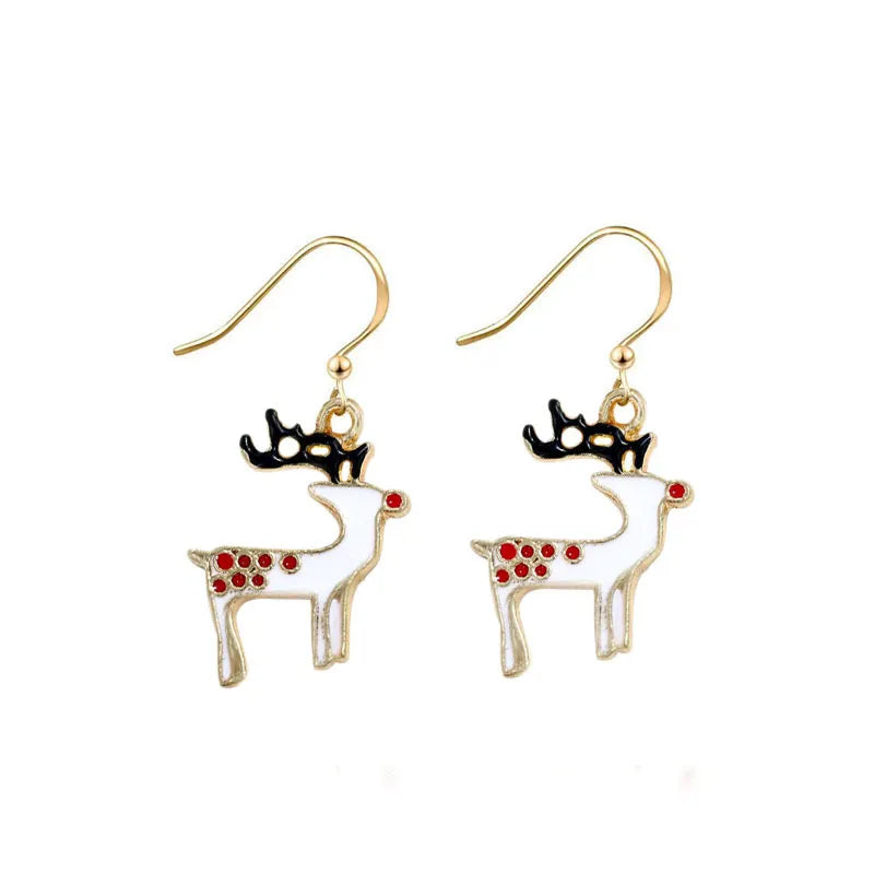 Boucles d'oreilles pendantes de Noël