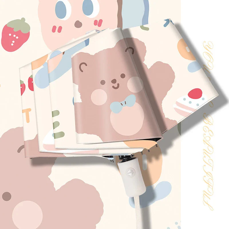 Cute Bow Tie Bear Umbrellas