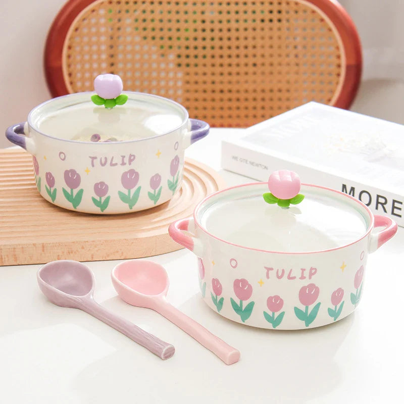 Bol de ramen fleur kawaii