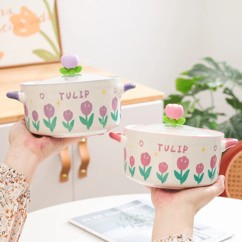 Bol de ramen fleur kawaii