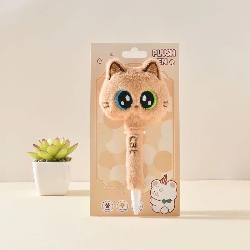 Stylos gel Chat en peluche