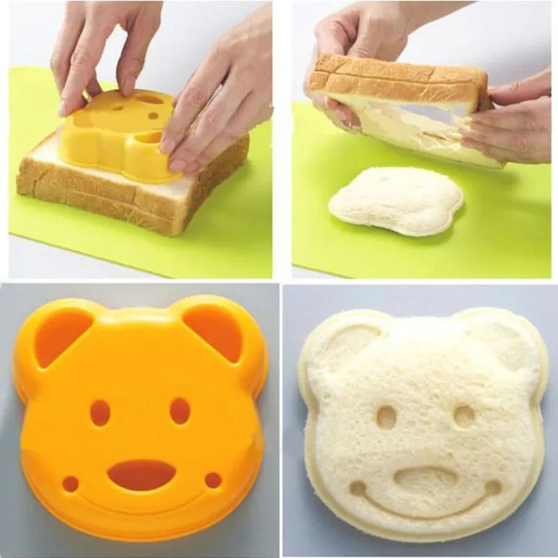 Molde para sándwich de osito de peluche