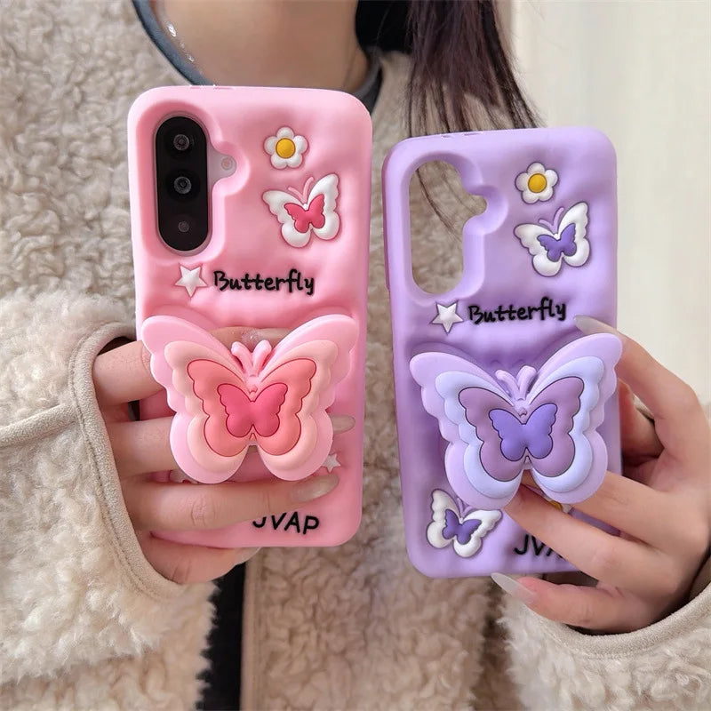 Coque de téléphone Samsung Papillon Kawaii