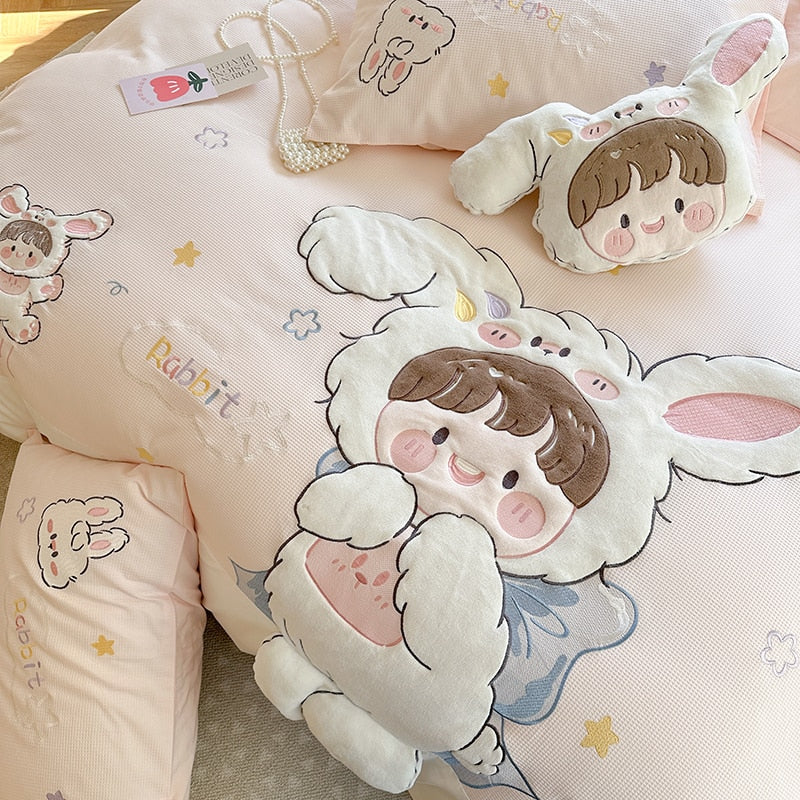 Ropa de cama de conejita