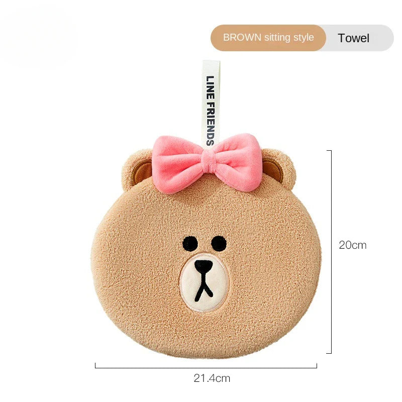 Toallas de mano con forma de osito de peluche