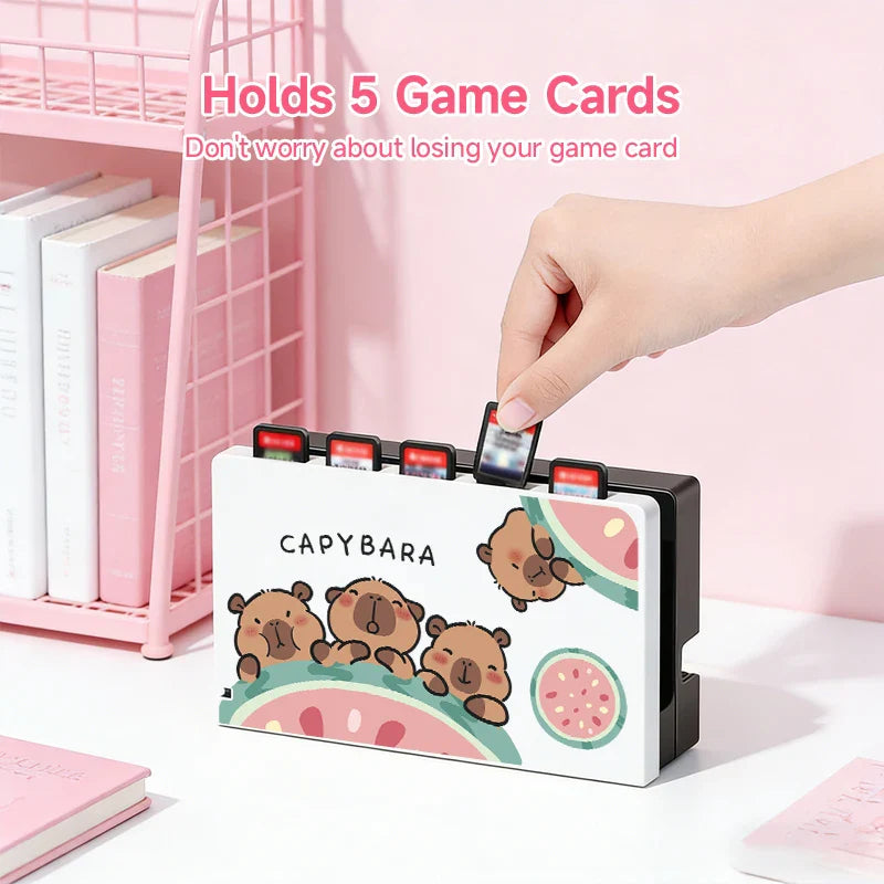 Kawaii Capybara Watermelon Switch Case