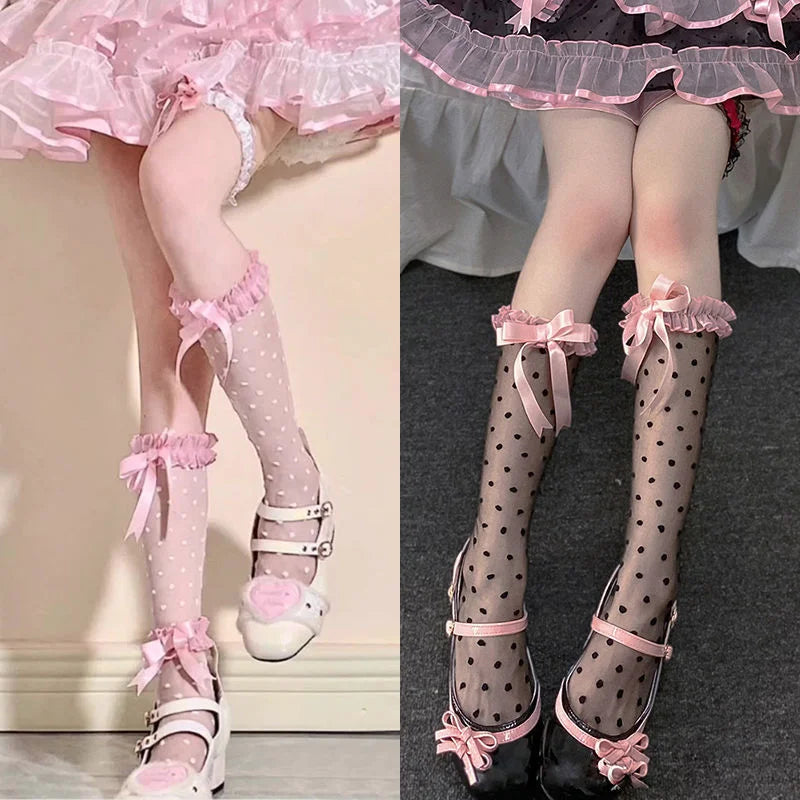 Pretty Polka Dot Socks