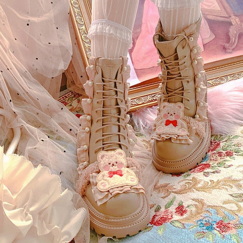 Botines de osito de peluche