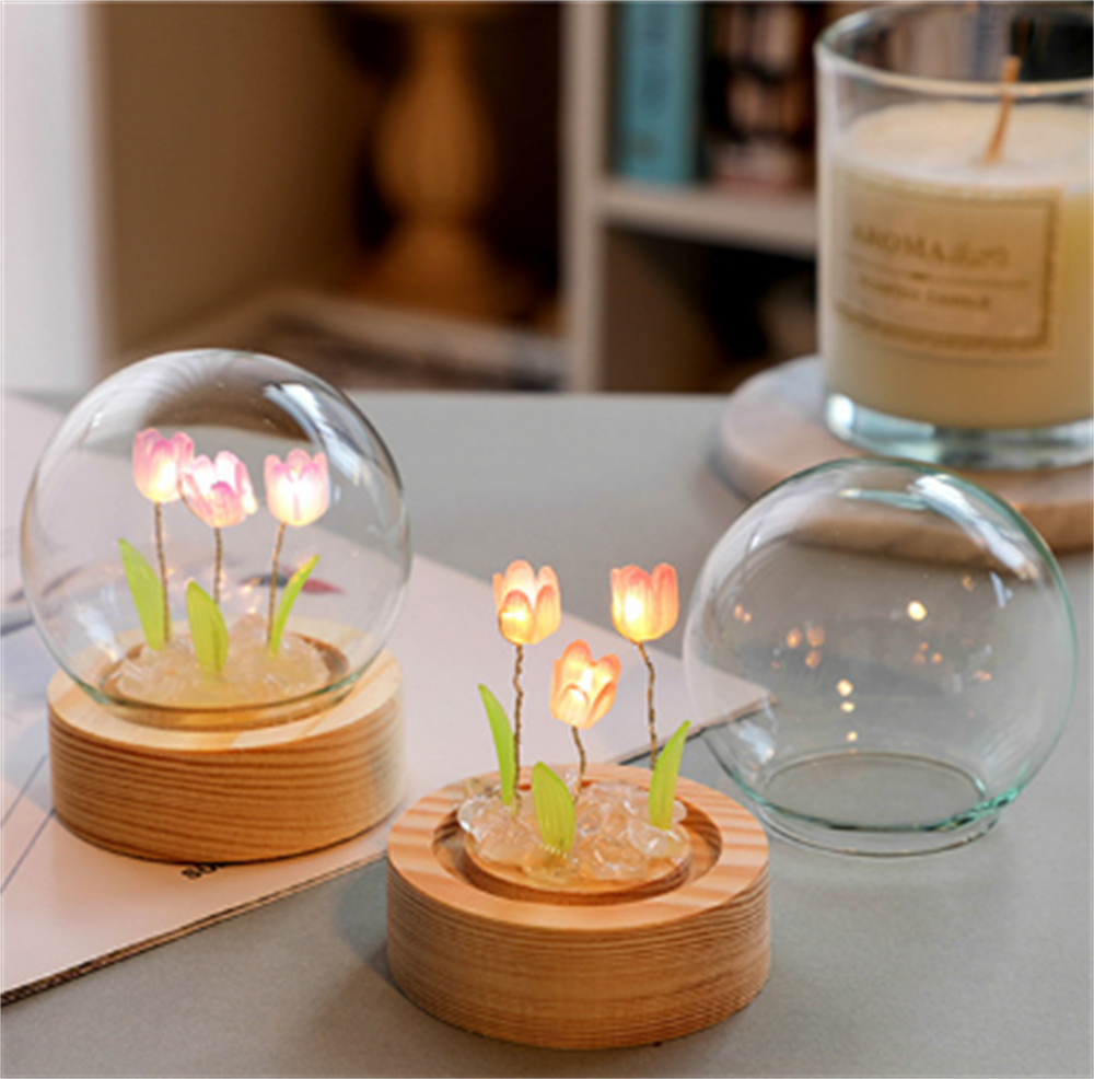 Luz de noche de tulipán