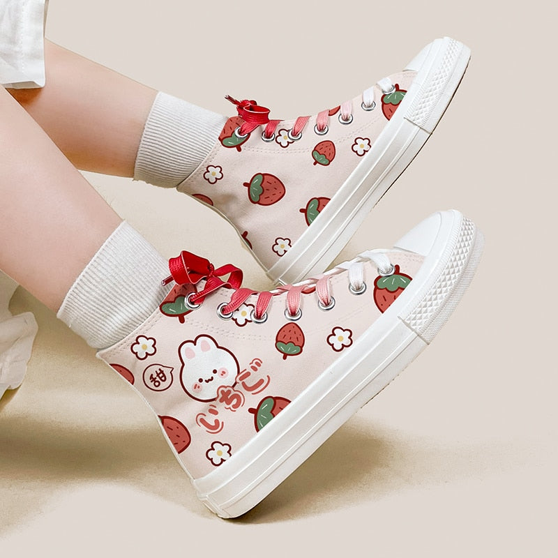 Baskets montantes Strawberry Bunny