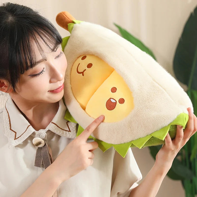 Peluche de durian kawaii