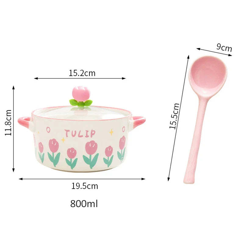 Bol de ramen fleur kawaii