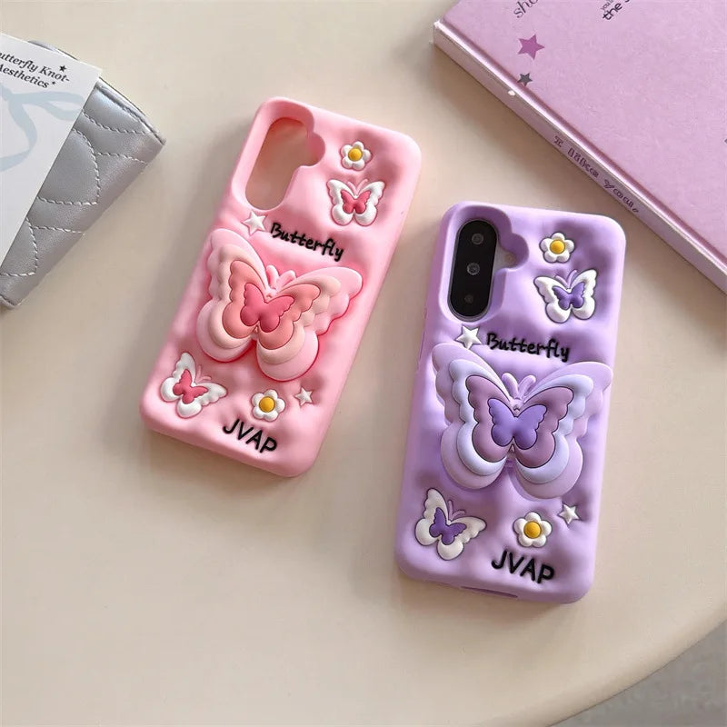 Coque de téléphone Samsung Papillon Kawaii