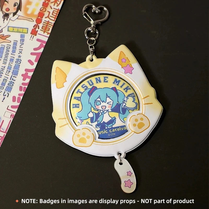 Kawaii Pastel Neko Badge Holder