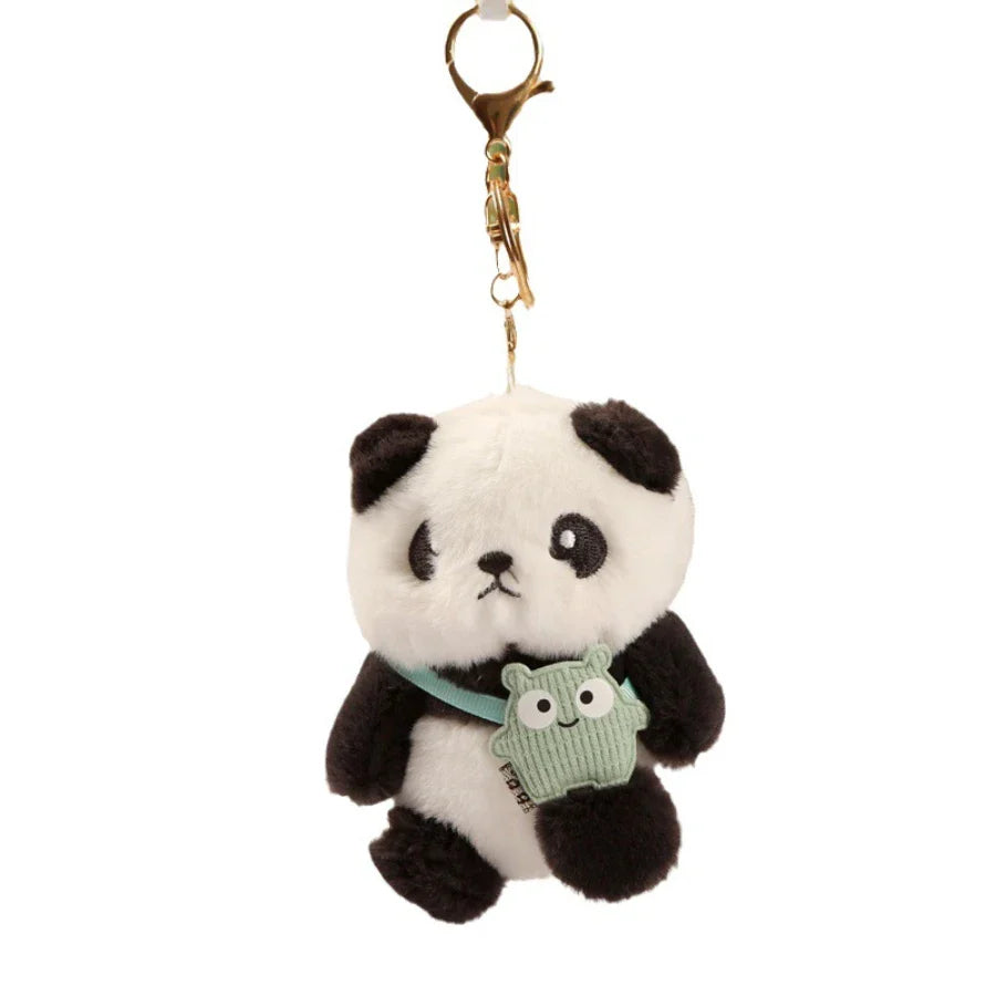 Porte-clés en peluche panda
