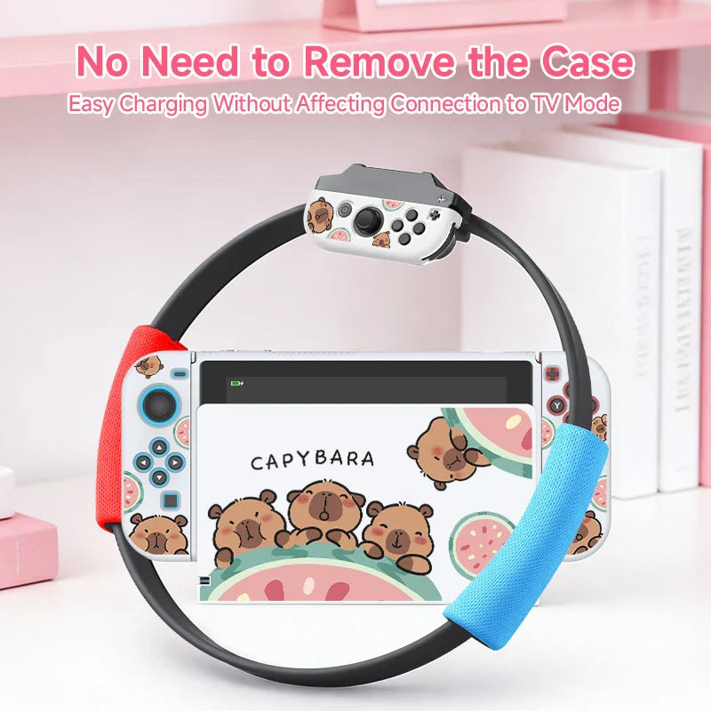 Kawaii Capybara Watermelon Switch Case