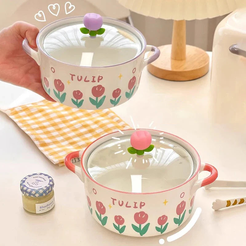 Bol de ramen fleur kawaii