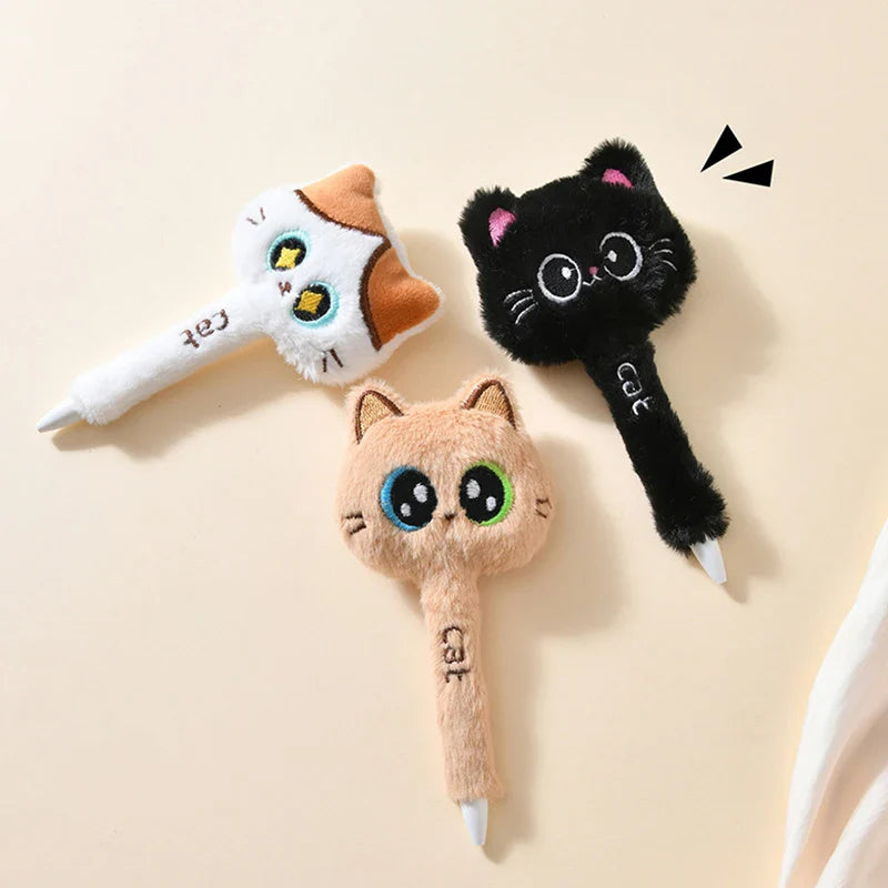 Stylos gel Chat en peluche