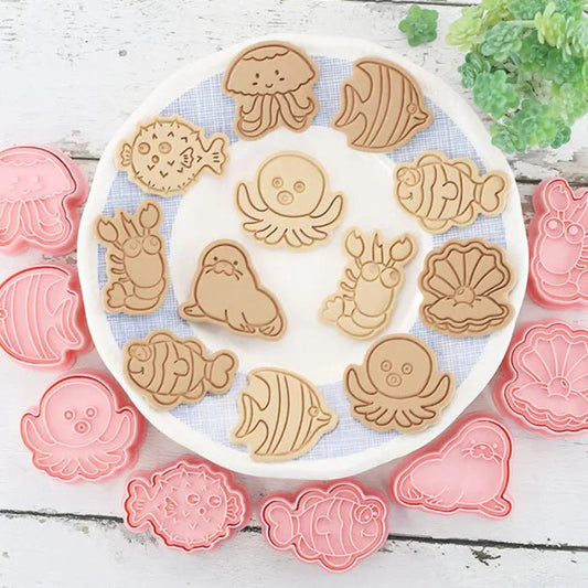 Kawaii Cookie Cutters 3D 8 Pcs