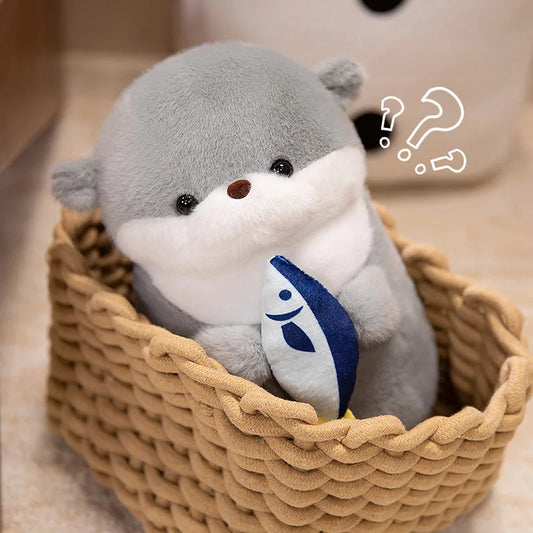 Adorables loutres en peluche