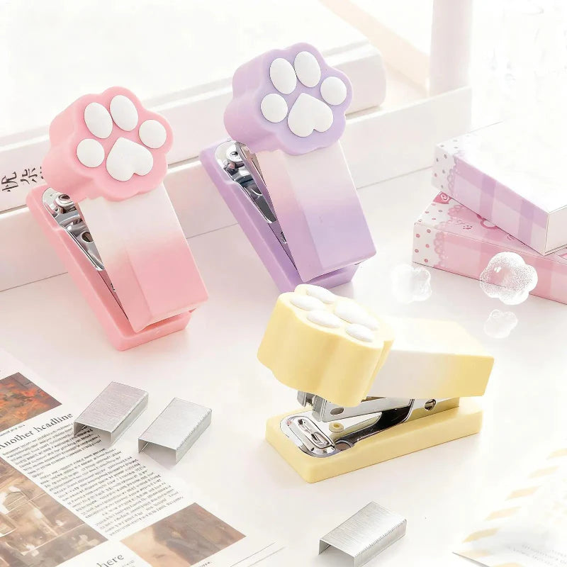 Agrafeuse Patte de Chat Kawaii Pastel