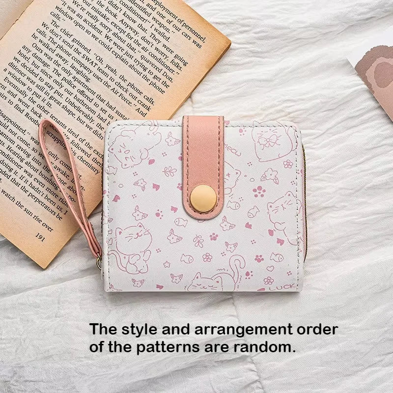 Pochette de poignet imprimé chat Kawaii