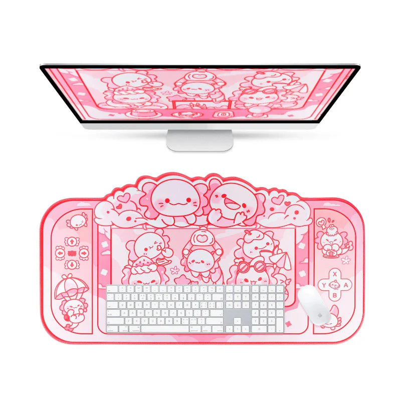 Tapis de souris Kawaii Axolotl