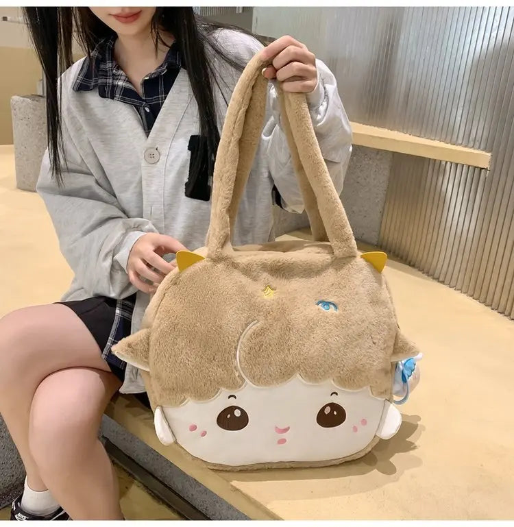 Sac fourre-tout à motif tête d'agneau