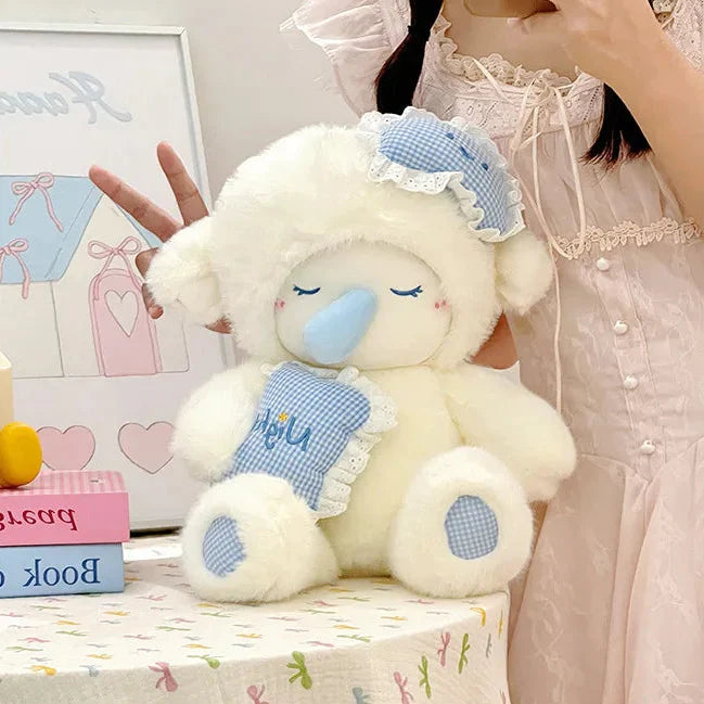 Peluche douce agneau