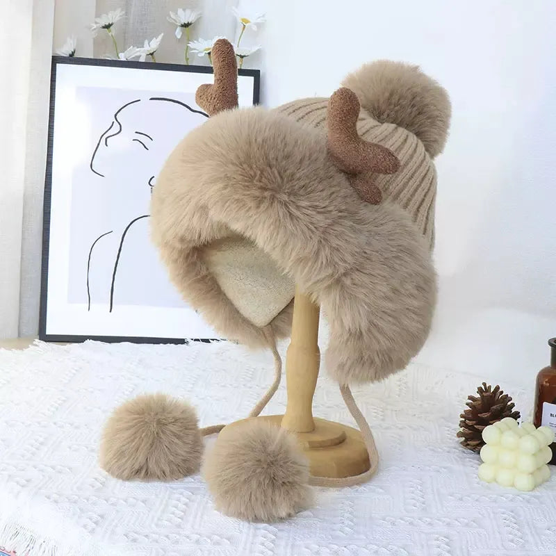 Bonnet d'hiver renne