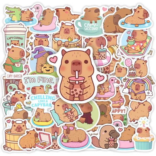 Kawaii Capybara Sticker Pack