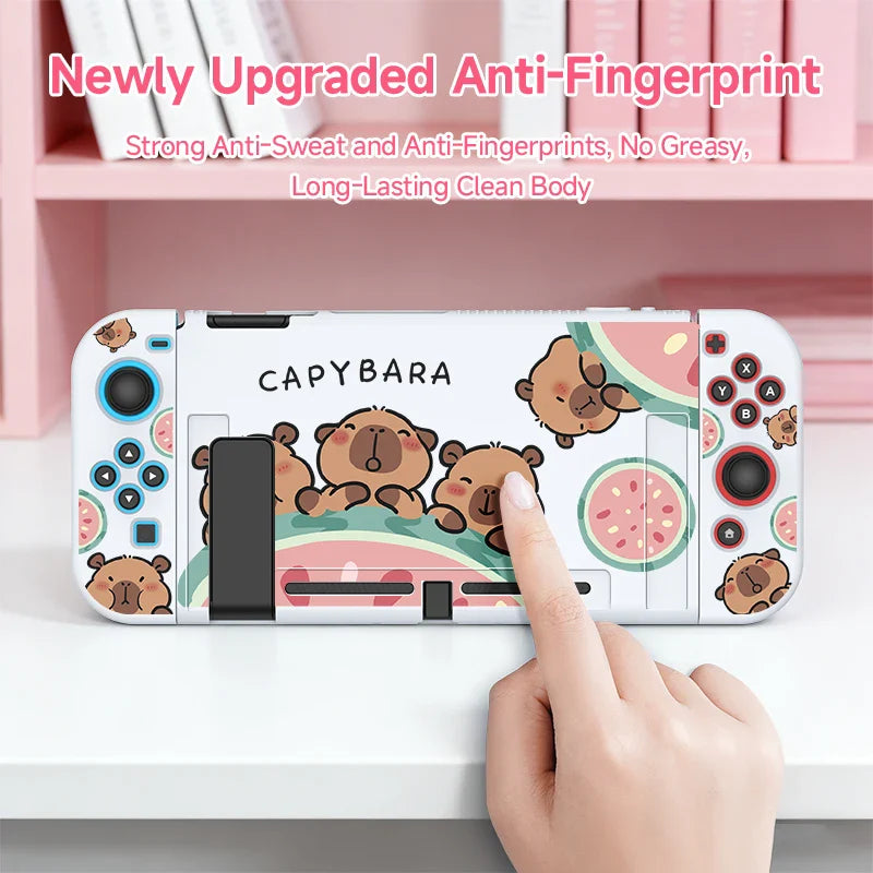 Kawaii Capybara Watermelon Switch Case