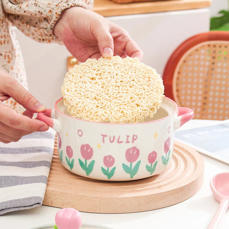 Bol de ramen fleur kawaii
